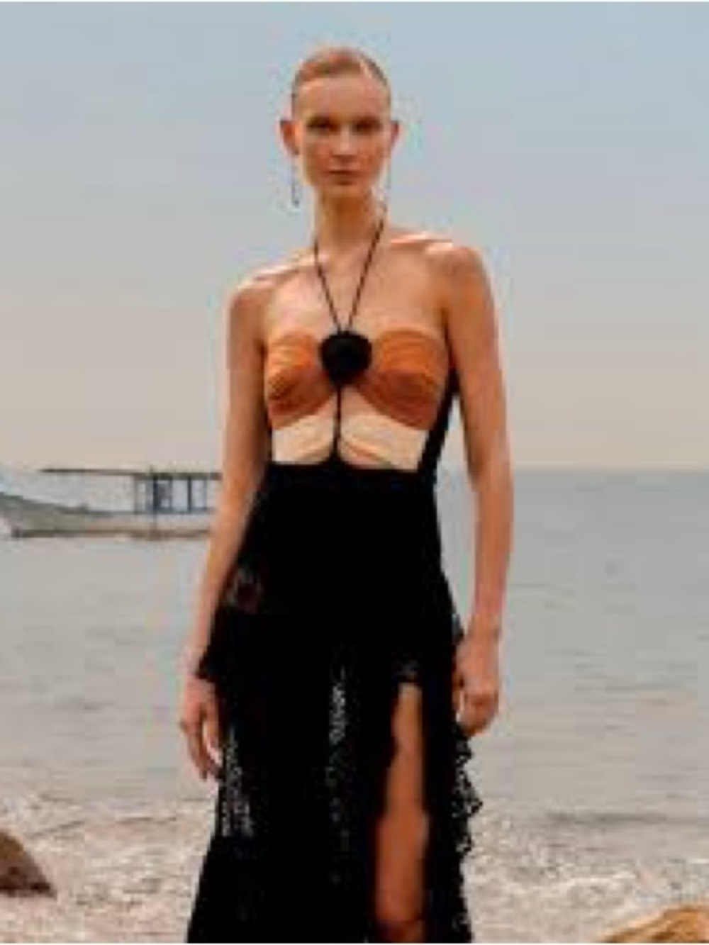 PatBO black crochet maxi skirt 🖤 swim coverup